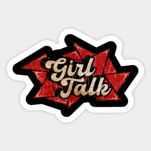 Girl Talk - Red Diamond Sticker by G-THE BOX